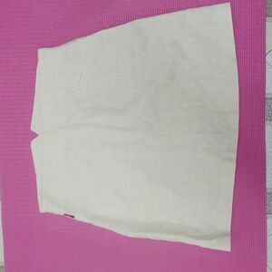 Cream Linen Skirt Size XS-S
